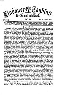 Lindauer Tagblatt für Stadt und Land Mittwoch 16. Januar 1867