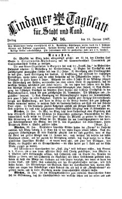 Lindauer Tagblatt für Stadt und Land Freitag 18. Januar 1867