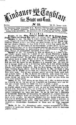 Lindauer Tagblatt für Stadt und Land Freitag 25. Januar 1867