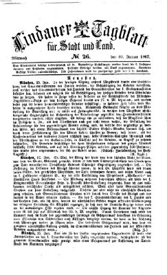 Lindauer Tagblatt für Stadt und Land Mittwoch 30. Januar 1867