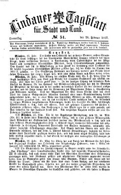 Lindauer Tagblatt für Stadt und Land Donnerstag 28. Februar 1867