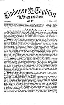 Lindauer Tagblatt für Stadt und Land Donnerstag 7. März 1867