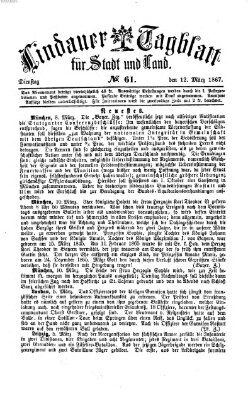 Lindauer Tagblatt für Stadt und Land Dienstag 12. März 1867