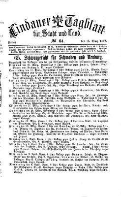 Lindauer Tagblatt für Stadt und Land Freitag 15. März 1867