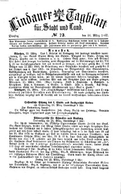 Lindauer Tagblatt für Stadt und Land Dienstag 26. März 1867