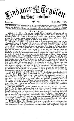 Lindauer Tagblatt für Stadt und Land Donnerstag 28. März 1867