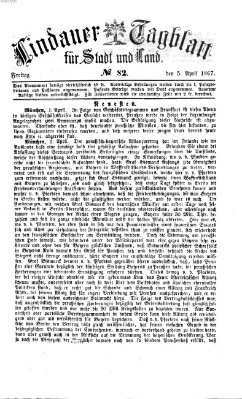 Lindauer Tagblatt für Stadt und Land Freitag 5. April 1867