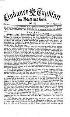 Lindauer Tagblatt für Stadt und Land Mittwoch 10. April 1867