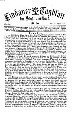 Lindauer Tagblatt für Stadt und Land Sonntag 14. April 1867