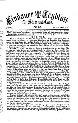 Lindauer Tagblatt für Stadt und Land Sonntag 21. April 1867