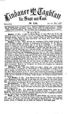 Lindauer Tagblatt für Stadt und Land Donnerstag 16. Mai 1867