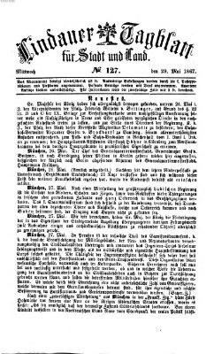 Lindauer Tagblatt für Stadt und Land Mittwoch 29. Mai 1867