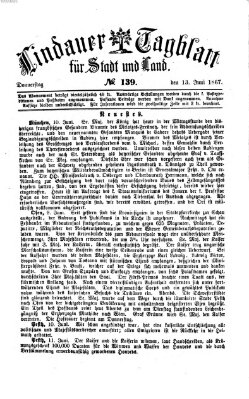 Lindauer Tagblatt für Stadt und Land Donnerstag 13. Juni 1867