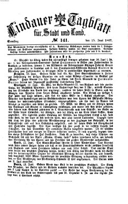 Lindauer Tagblatt für Stadt und Land Samstag 15. Juni 1867