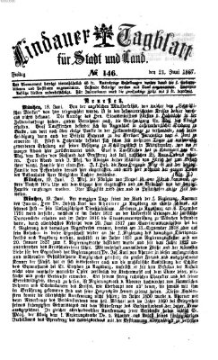 Lindauer Tagblatt für Stadt und Land Freitag 21. Juni 1867