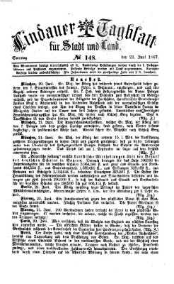 Lindauer Tagblatt für Stadt und Land Sonntag 23. Juni 1867