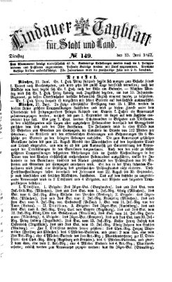 Lindauer Tagblatt für Stadt und Land Dienstag 25. Juni 1867