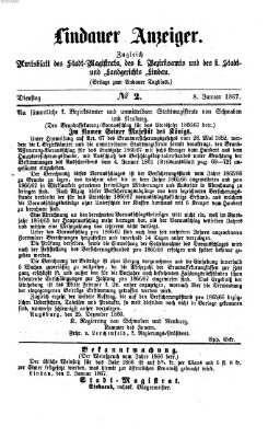 Lindauer Tagblatt für Stadt und Land Dienstag 8. Januar 1867