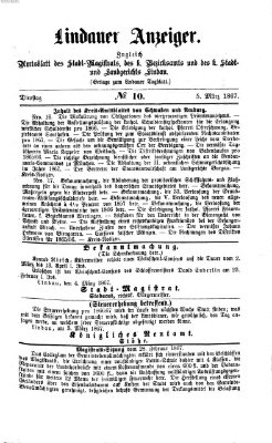 Lindauer Tagblatt für Stadt und Land Dienstag 5. März 1867