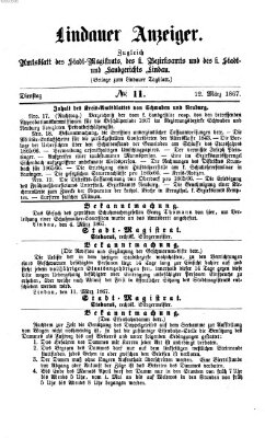 Lindauer Tagblatt für Stadt und Land Dienstag 12. März 1867