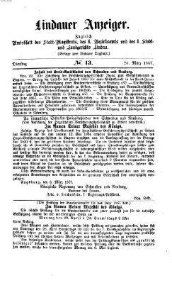 Lindauer Tagblatt für Stadt und Land Dienstag 26. März 1867