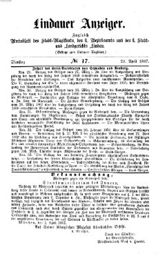 Lindauer Tagblatt für Stadt und Land Dienstag 23. April 1867