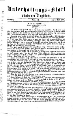 Lindauer Tagblatt für Stadt und Land. Unterhaltungs-Blatt zum Lindauer Tagblatt (Lindauer Tagblatt für Stadt und Land) Samstag 6. April 1867