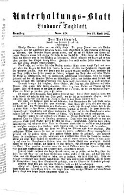 Lindauer Tagblatt für Stadt und Land. Unterhaltungs-Blatt zum Lindauer Tagblatt (Lindauer Tagblatt für Stadt und Land) Samstag 13. April 1867