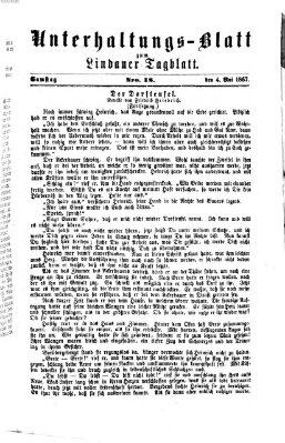 Lindauer Tagblatt für Stadt und Land. Unterhaltungs-Blatt zum Lindauer Tagblatt (Lindauer Tagblatt für Stadt und Land) Samstag 4. Mai 1867