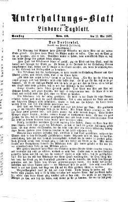 Lindauer Tagblatt für Stadt und Land. Unterhaltungs-Blatt zum Lindauer Tagblatt (Lindauer Tagblatt für Stadt und Land) Samstag 11. Mai 1867