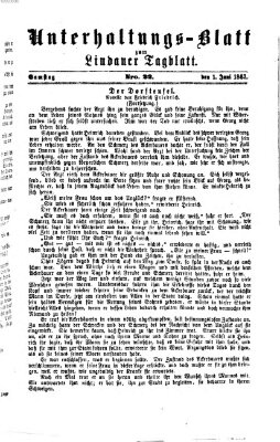 Lindauer Tagblatt für Stadt und Land. Unterhaltungs-Blatt zum Lindauer Tagblatt (Lindauer Tagblatt für Stadt und Land) Samstag 1. Juni 1867