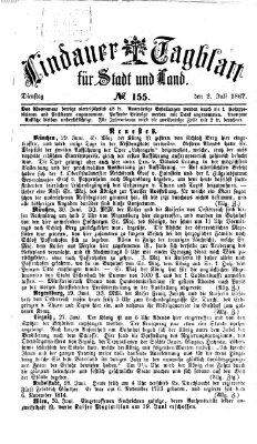 Lindauer Tagblatt für Stadt und Land Dienstag 2. Juli 1867