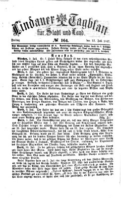 Lindauer Tagblatt für Stadt und Land Freitag 12. Juli 1867