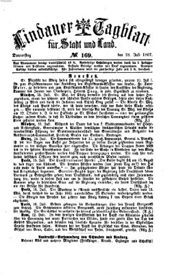 Lindauer Tagblatt für Stadt und Land Donnerstag 18. Juli 1867