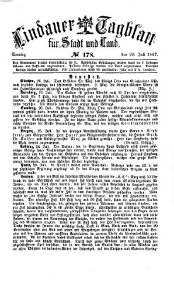 Lindauer Tagblatt für Stadt und Land Sonntag 28. Juli 1867