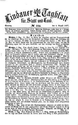 Lindauer Tagblatt für Stadt und Land Sonntag 4. August 1867