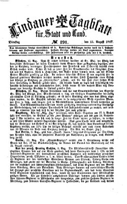 Lindauer Tagblatt für Stadt und Land Dienstag 13. August 1867