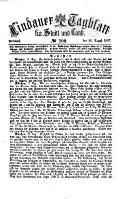 Lindauer Tagblatt für Stadt und Land Mittwoch 14. August 1867