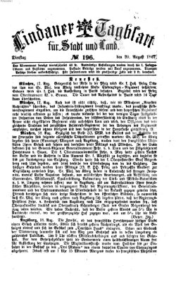 Lindauer Tagblatt für Stadt und Land Dienstag 20. August 1867