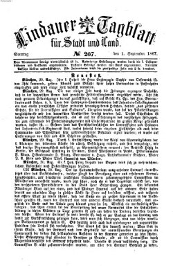 Lindauer Tagblatt für Stadt und Land Sonntag 1. September 1867