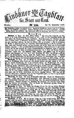 Lindauer Tagblatt für Stadt und Land Dienstag 24. September 1867