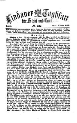 Lindauer Tagblatt für Stadt und Land Sonntag 6. Oktober 1867