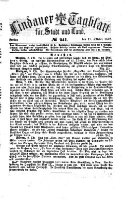 Lindauer Tagblatt für Stadt und Land Freitag 11. Oktober 1867