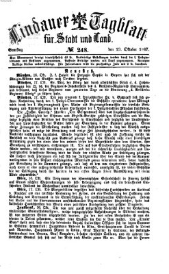 Lindauer Tagblatt für Stadt und Land Samstag 19. Oktober 1867