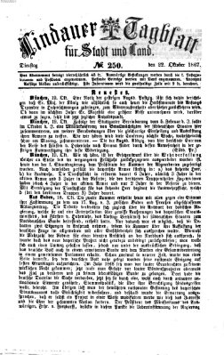 Lindauer Tagblatt für Stadt und Land Dienstag 22. Oktober 1867