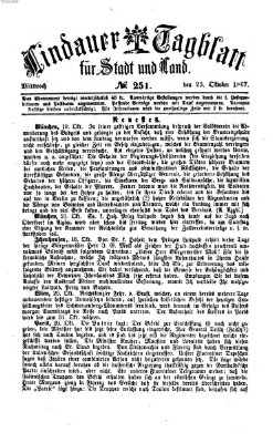 Lindauer Tagblatt für Stadt und Land Mittwoch 23. Oktober 1867