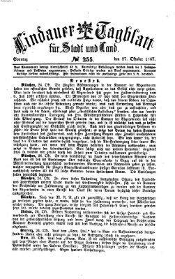 Lindauer Tagblatt für Stadt und Land Sonntag 27. Oktober 1867