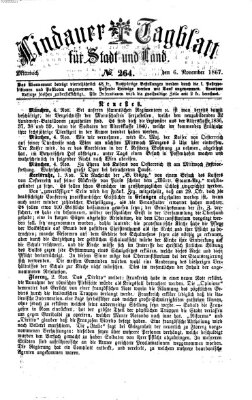 Lindauer Tagblatt für Stadt und Land Mittwoch 6. November 1867