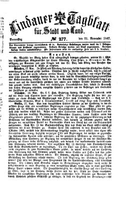 Lindauer Tagblatt für Stadt und Land Donnerstag 21. November 1867