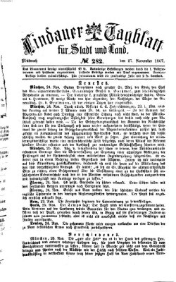 Lindauer Tagblatt für Stadt und Land Mittwoch 27. November 1867